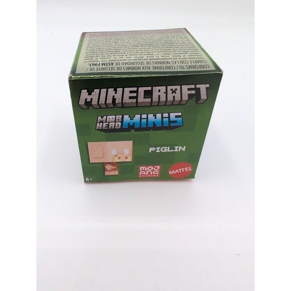 Minecraft Toys, Mob Head Minis Figures - Piglin - Picture 1 of 3